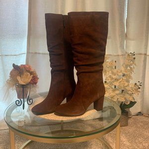 New Chocolate Brown Halston Slouch Boots SZ 10